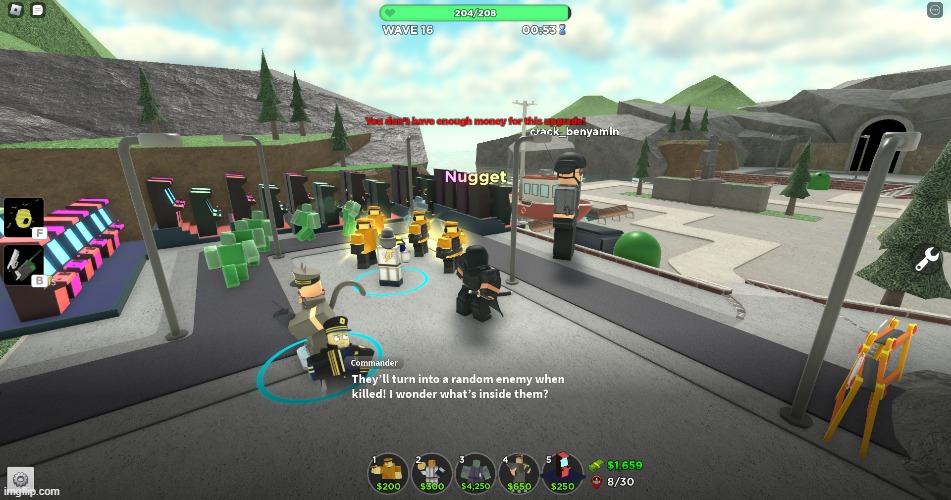 he's playing tds (yes i spent money to make him my avatar) (yes i play roblox (instant L)) | made w/ Imgflip meme maker
