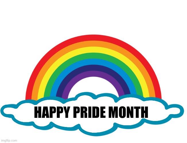 Happy pride month banner | HAPPY PRIDE MONTH | image tagged in die mad about it rainbow meme,pride month,happy pride,gay pride,lgbtq,lgbt | made w/ Imgflip meme maker
