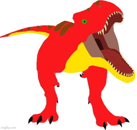 Tyrex Roaring (Front View) | image tagged in tyrex roaring | made w/ Imgflip meme maker