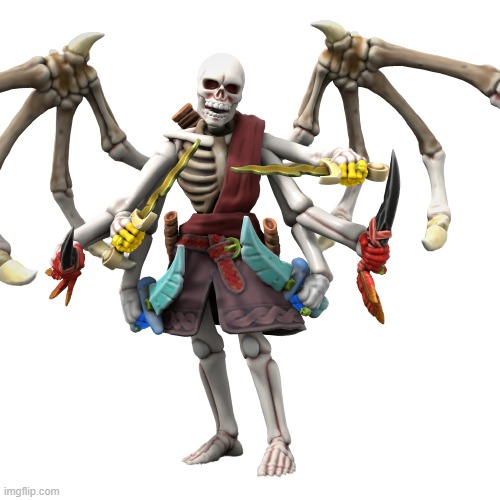 The Elemental Skeleton Stand | image tagged in the elemental skeleton stand | made w/ Imgflip meme maker