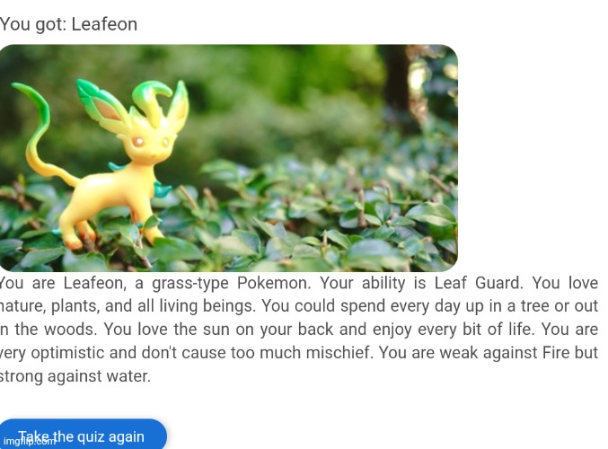 I just put the new forgis on the leaf imgflip