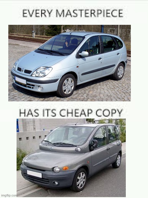 Every masterpiece has its cheap copy... | image tagged in every masterpiece has its cheap copy | made w/ Imgflip meme maker