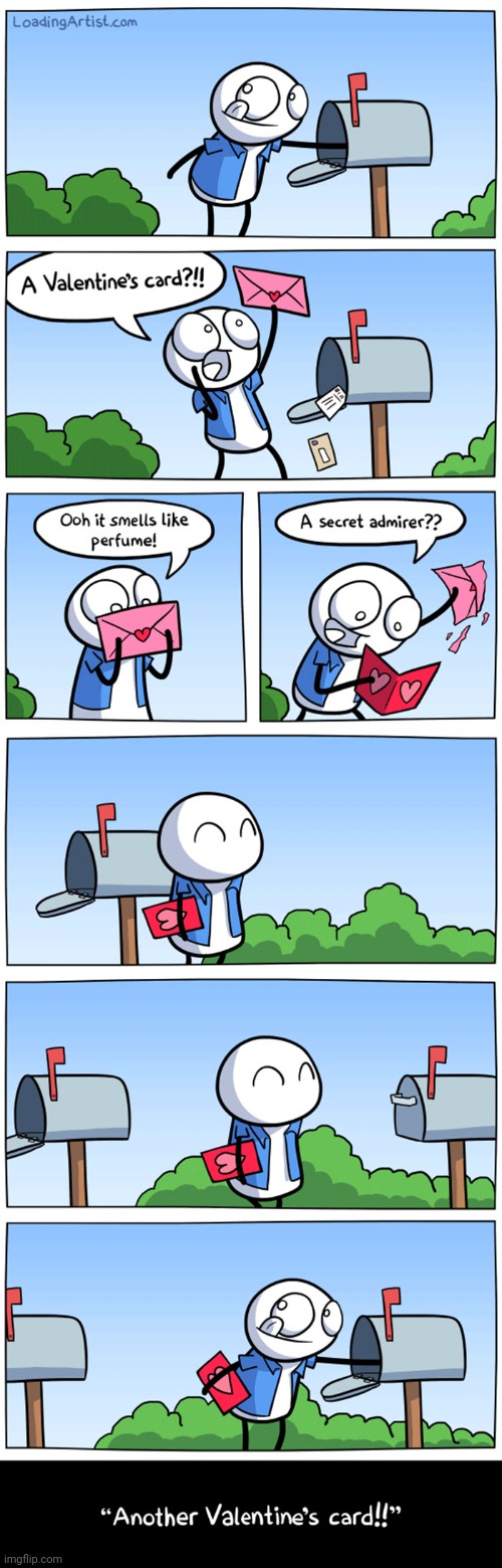 #1,694 | image tagged in comics/cartoons,comics,loading,artist,valentine's day,cards | made w/ Imgflip meme maker