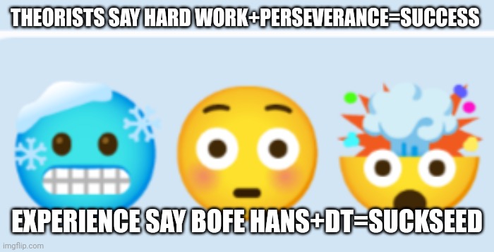 Confucianism | THEORISTS SAY HARD WORK+PERSEVERANCE=SUCCESS; EXPERIENCE SAY BOFE HANS+DT=SUCKSEED | image tagged in confucius | made w/ Imgflip meme maker