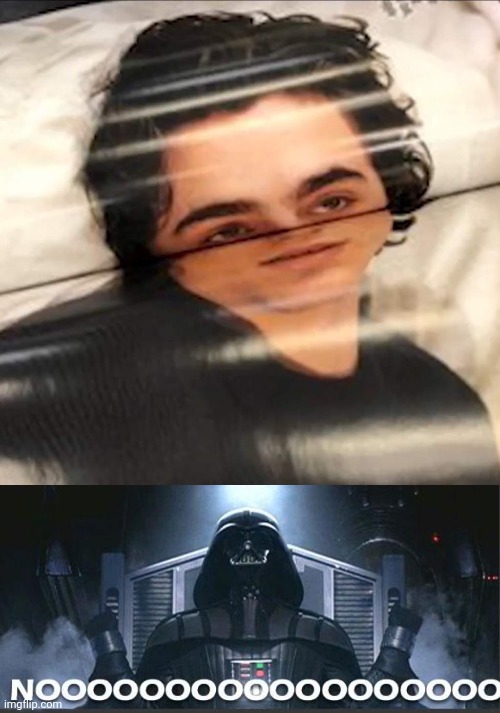 Lining between the face | image tagged in vader nooooo,face,crappy design,design fails,you had one job,memes | made w/ Imgflip meme maker
