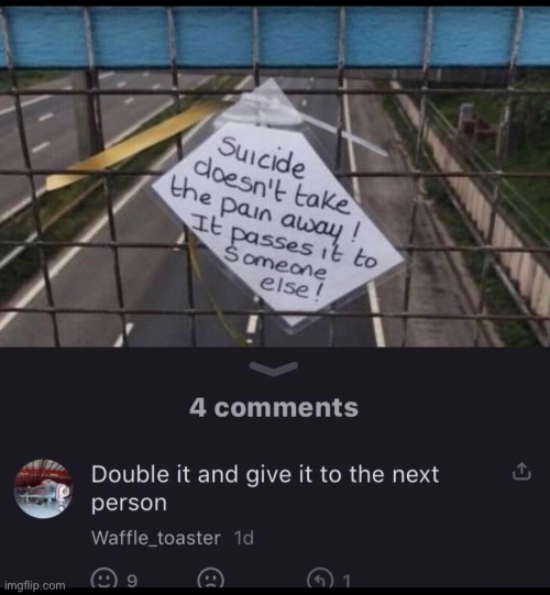 image tagged in cursed,cursed comments,suicide | made w/ Imgflip meme maker