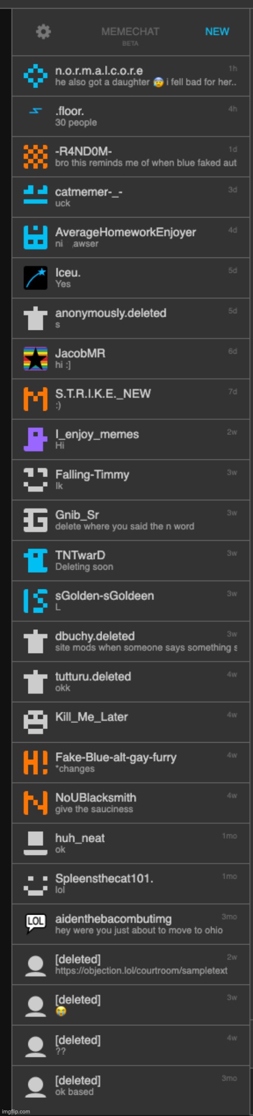 memechat reveal since everyone else is doing it | made w/ Imgflip meme maker