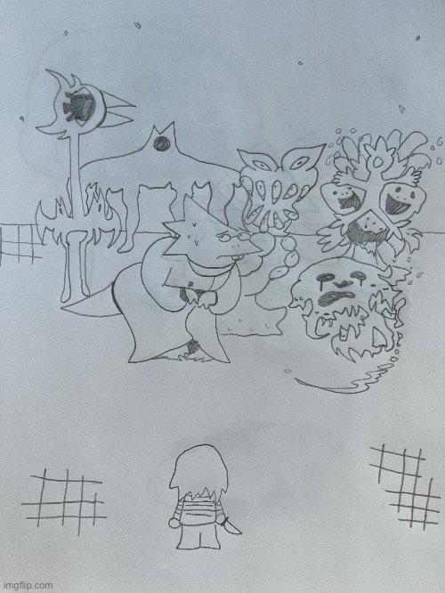 I drew the amalgamates and alphys | image tagged in drawing,undertale | made w/ Imgflip meme maker