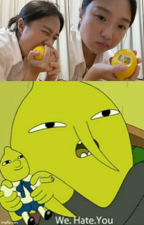 WHO EATS THE PEEL? | image tagged in lemons,adventure time | made w/ Imgflip meme maker