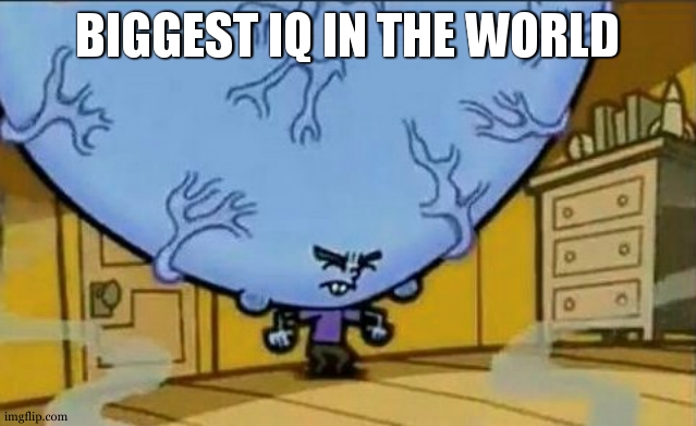 Big Brain timmy | BIGGEST IQ IN THE WORLD | image tagged in big brain timmy | made w/ Imgflip meme maker