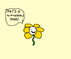 Flower That's a Wonderful Idea Blank Meme Template