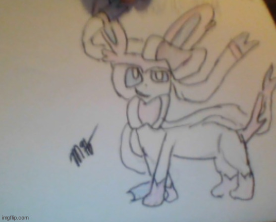 sylceon drawn by mewvee | image tagged in sylceon drawn by mewvee | made w/ Imgflip meme maker