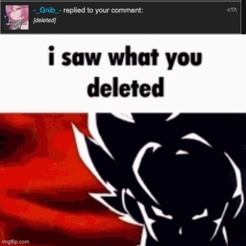 image tagged in i saw what you deleted | made w/ Imgflip meme maker