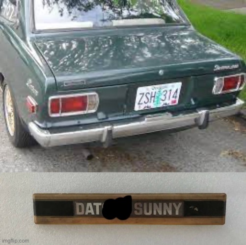Dat Sunny | image tagged in car,pun,dad joke | made w/ Imgflip meme maker