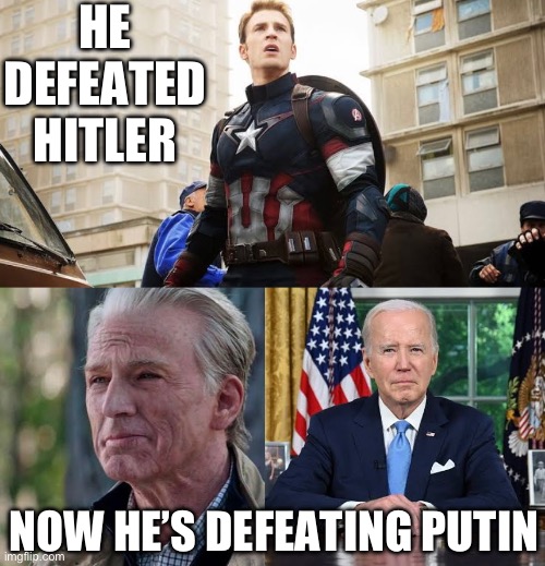 HE DEFEATED HITLER; NOW HE’S DEFEATING PUTIN | made w/ Imgflip meme maker
