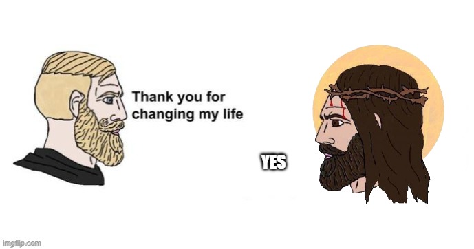 Thank you for saving my life | YES | image tagged in thank you for saving my life | made w/ Imgflip meme maker