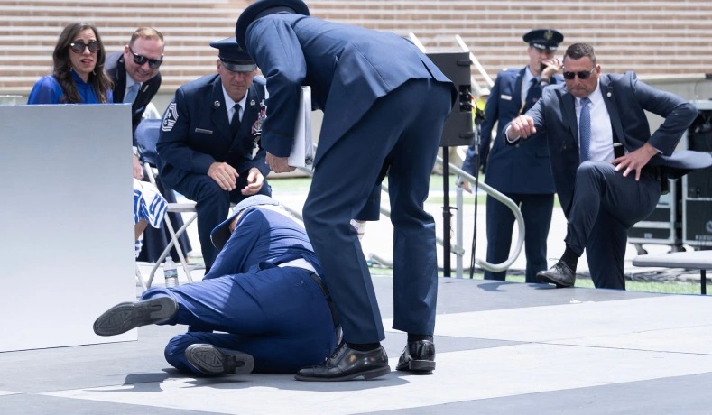 Joe  Biden fall Blank Meme Template