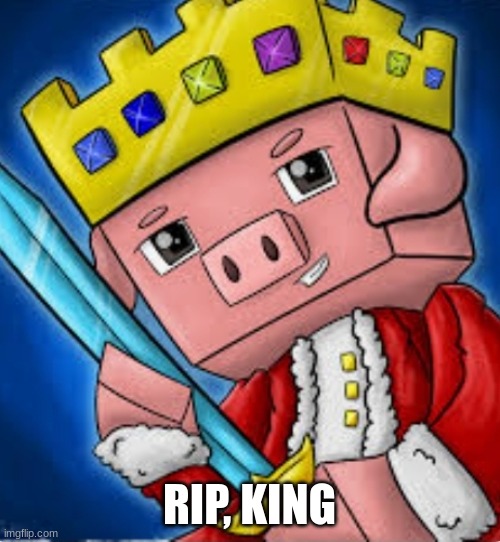 Technoblade's channel icon | RIP, KING | image tagged in technoblade's channel icon | made w/ Imgflip meme maker