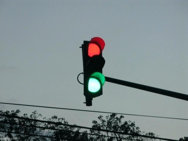 red and green lights on | image tagged in red and green lights on | made w/ Imgflip meme maker