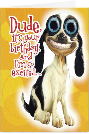 birthday dog card Blank Meme Template