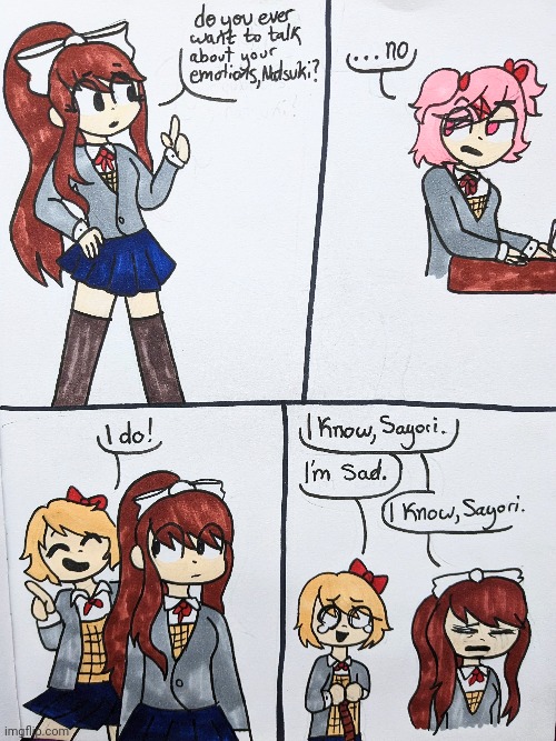 DDLC comic I made based on a vine | made w/ Imgflip meme maker