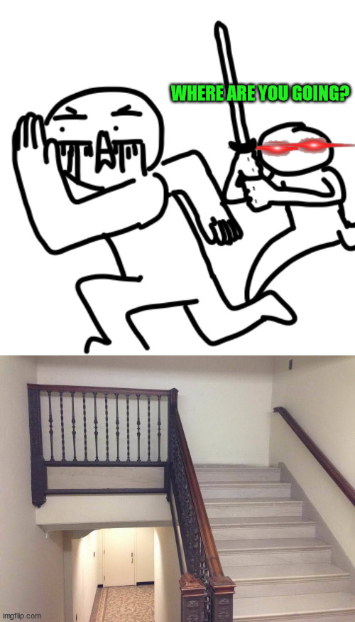 WHERE ARE YOU GOING? | image tagged in where are you going | made w/ Imgflip meme maker