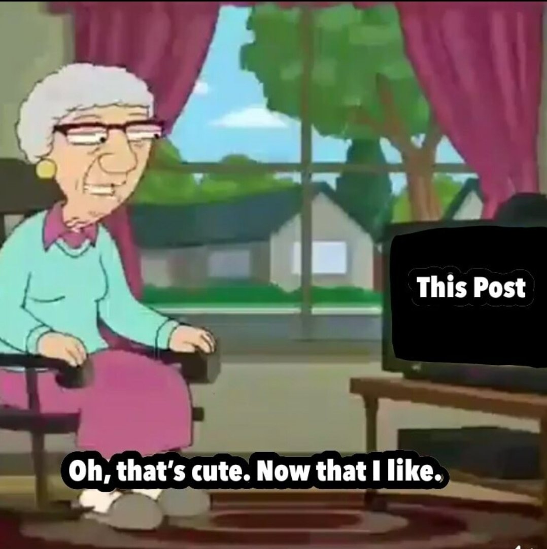 Oh that's cute Blank Meme Template