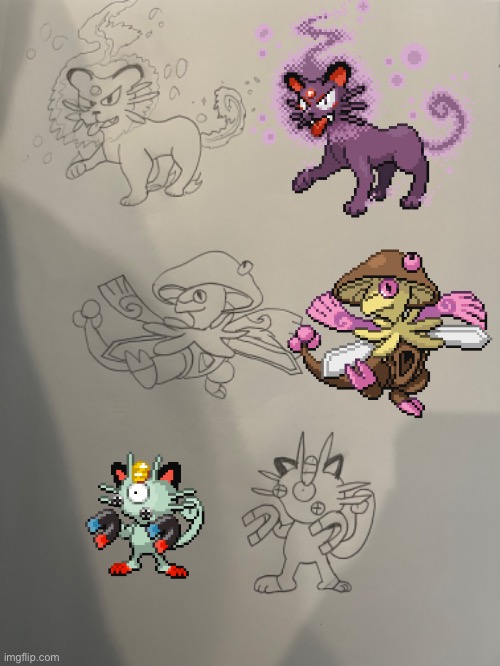 I drew some epic fusions (part one) | image tagged in pokemon fusion,drawing | made w/ Imgflip meme maker