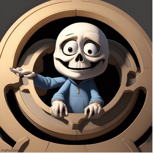I tried the Hotpot.ai website and asked for Sans | made w/ Imgflip meme maker