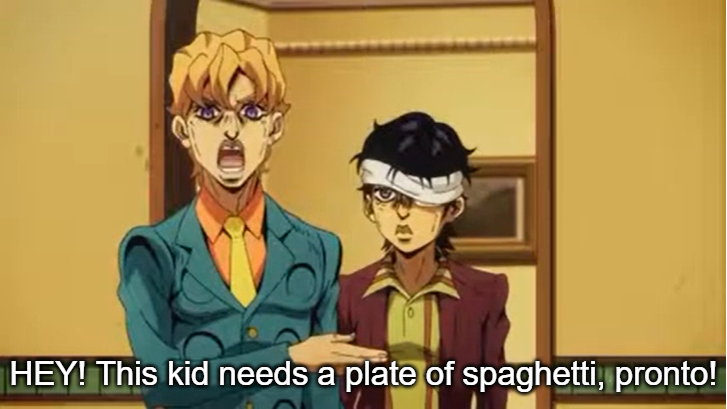 This kid needs a plate of spaghetti pronto! Blank Meme Template