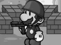 Mario! mario has a gun... Blank Meme Template