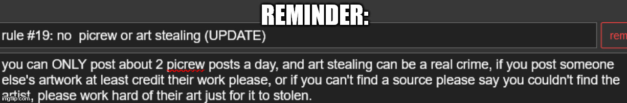 REMINDER: | made w/ Imgflip meme maker