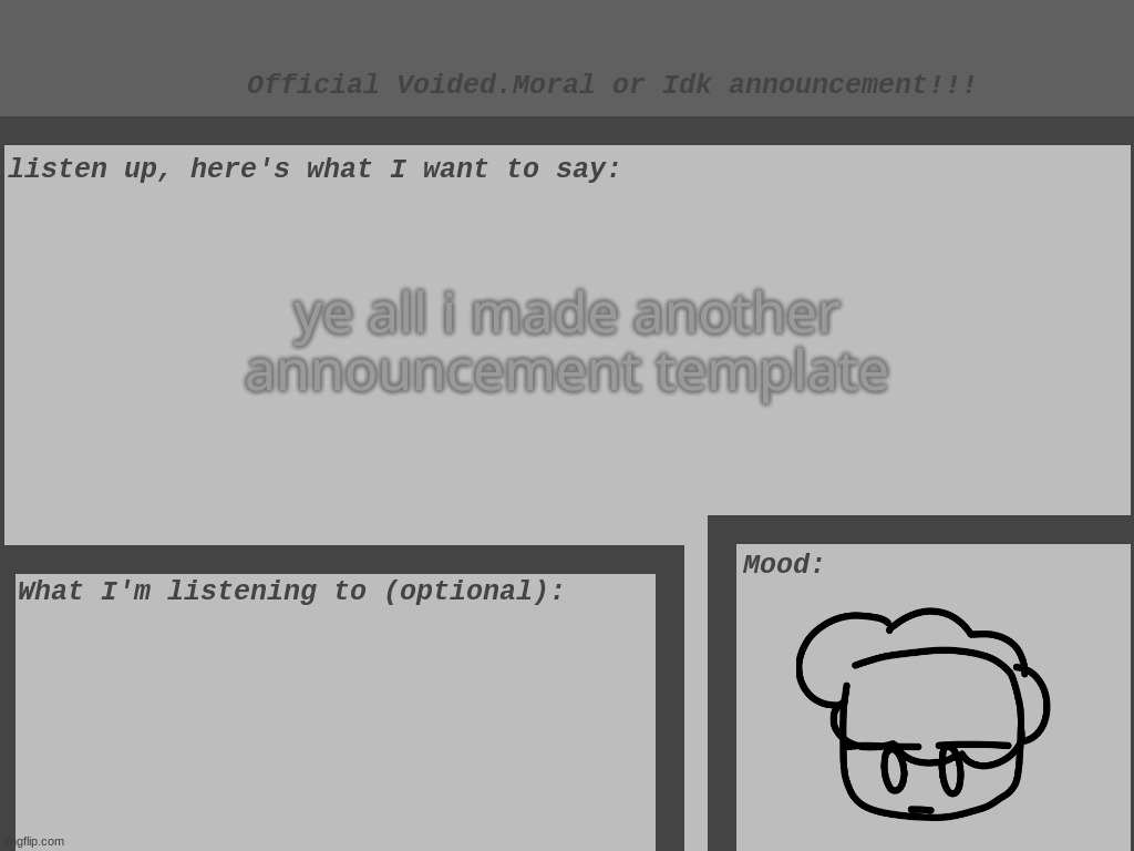 mhm | ye all i made another announcement template | made w/ Imgflip meme maker