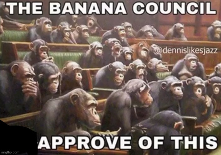 the banana council | image tagged in the banana council | made w/ Imgflip meme maker