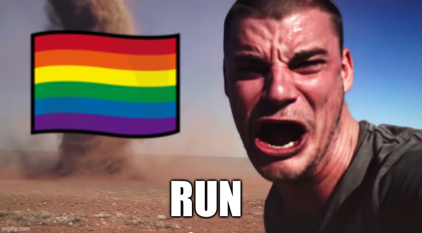 Here it comes | RUN | image tagged in here it comes | made w/ Imgflip meme maker
