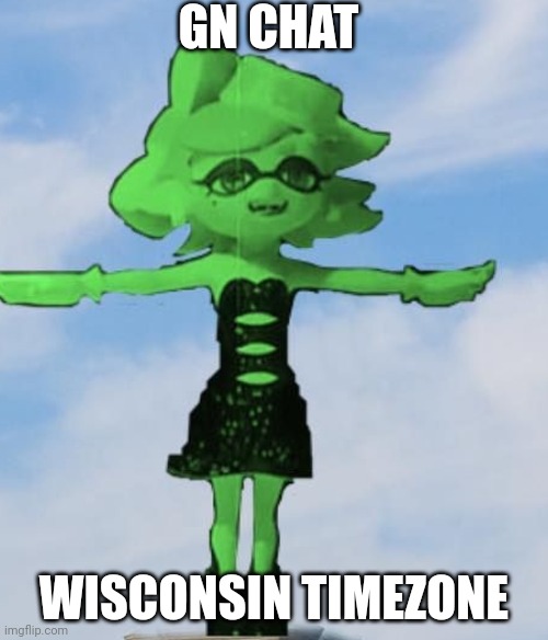 Aaaa | GN CHAT; WISCONSIN TIMEZONE | image tagged in marie t posing | made w/ Imgflip meme maker