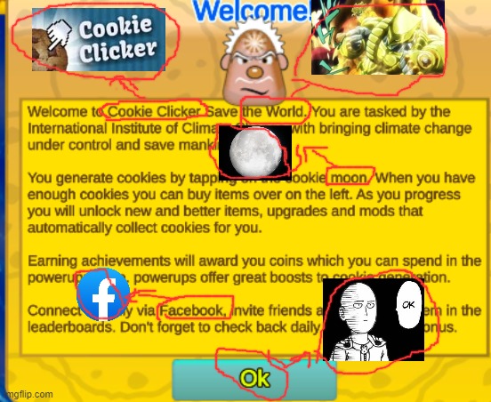 Cookie Clicker Save The World .