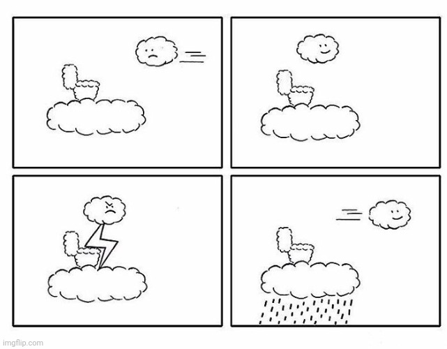 Rain | image tagged in rain,lightning,toilet,cloud,comics,comics/cartoons | made w/ Imgflip meme maker
