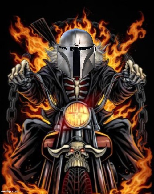 Biker Skeleton | image tagged in biker skeleton | made w/ Imgflip meme maker