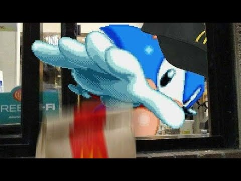Sonic Give you McDonalds meal Blank Meme Template