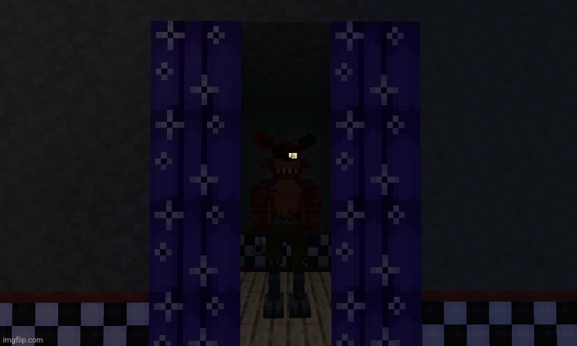 Pirate's Cove I Made In Minecraft | image tagged in fnaf | made w/ Imgflip meme maker