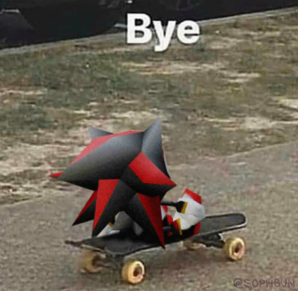 shadow bye Blank Meme Template