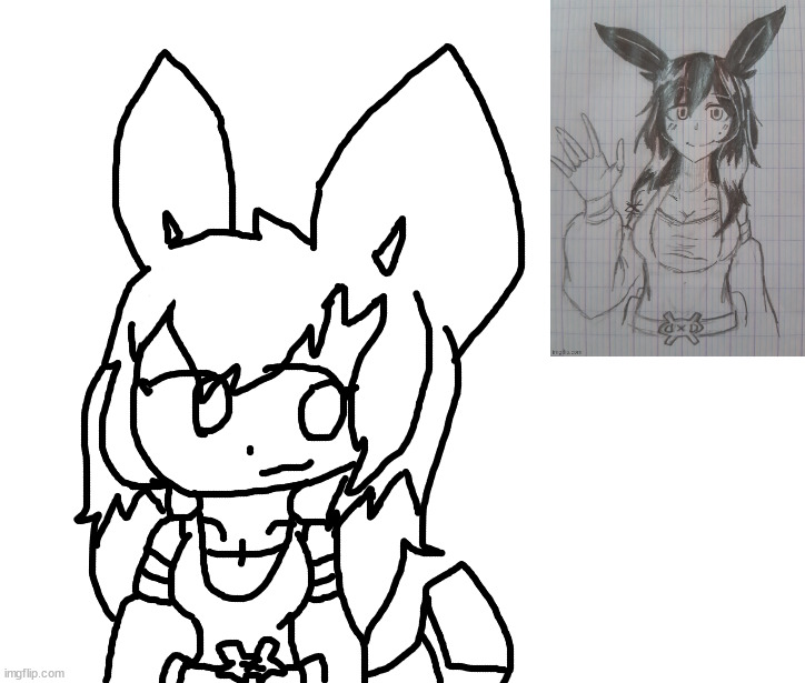 i redesigned   sylcmori (w/ her in an outfit  SS drew her in) | made w/ Imgflip meme maker