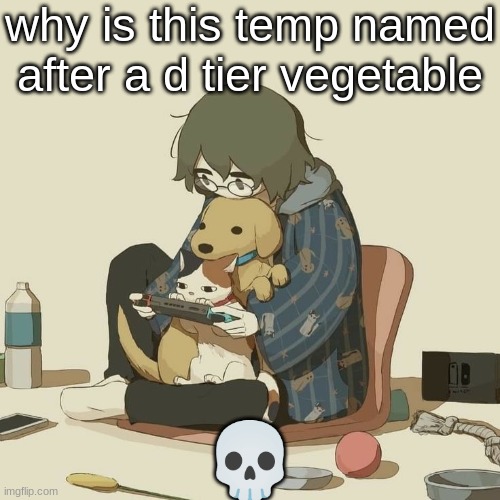 Avogado6 | why is this temp named after a d tier vegetable; 💀 | image tagged in avogado6 | made w/ Imgflip meme maker