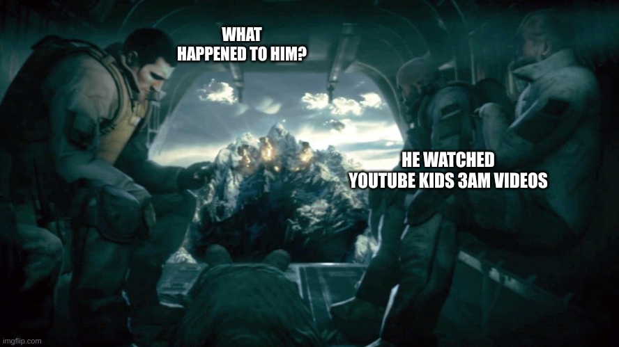 WHAT HAPPENED TO HIM? HE WATCHED YOUTUBE KIDS 3AM VIDEOS | image tagged in medal of honor | made w/ Imgflip meme maker