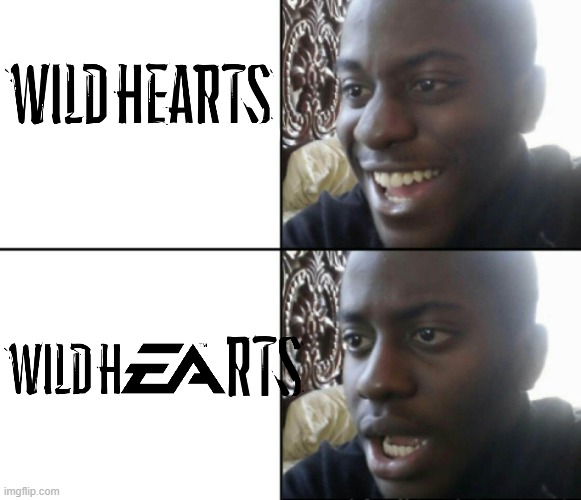 POV : you heard about Wild Hearts and made some researches... | image tagged in happy / shock,video games,electronic arts | made w/ Imgflip meme maker