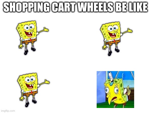 Its always that one wheel | SHOPPING CART WHEELS BE LIKE | made w/ Imgflip meme maker