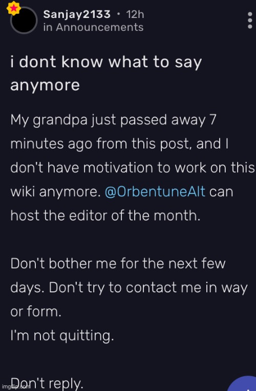 not me but rip | made w/ Imgflip meme maker