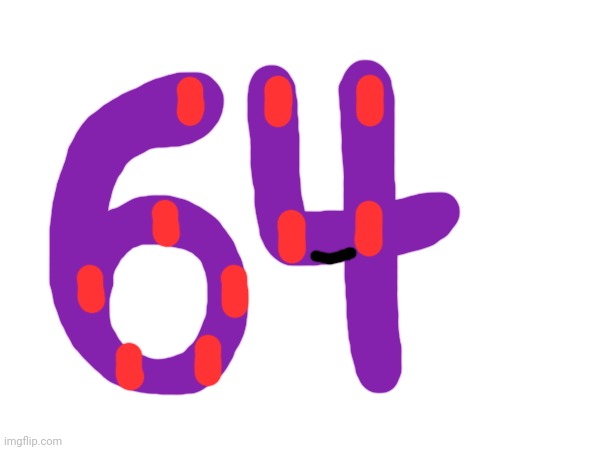 Endless Number 64 for Andy64 | image tagged in 64,endless numbers | made w/ Imgflip meme maker