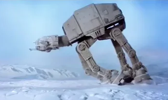 High Quality Imperial walker crashing to the ground Blank Meme Template